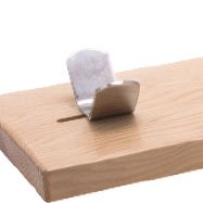 Apoyo en V desplazable del jamonero plegable de madera