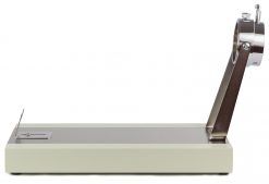 Comprar jamonero giratorio moderno y barato con base gris y acero inox