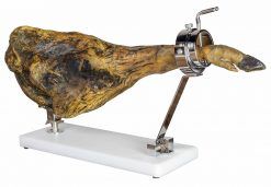 Comprar jamonero profesional giratorio y plegable barato con base blanca