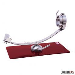Comprar jamonero profesional rotatorio y giratorio inox rojo 17851