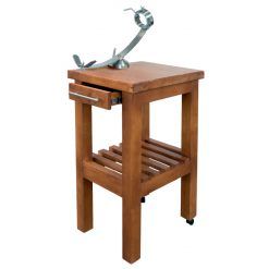 Comprar mesa jamonera profesional de madera con jamonero rotatorio 17891