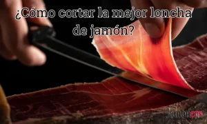 ¿Cómo cortar la mejor loncha de jamón?